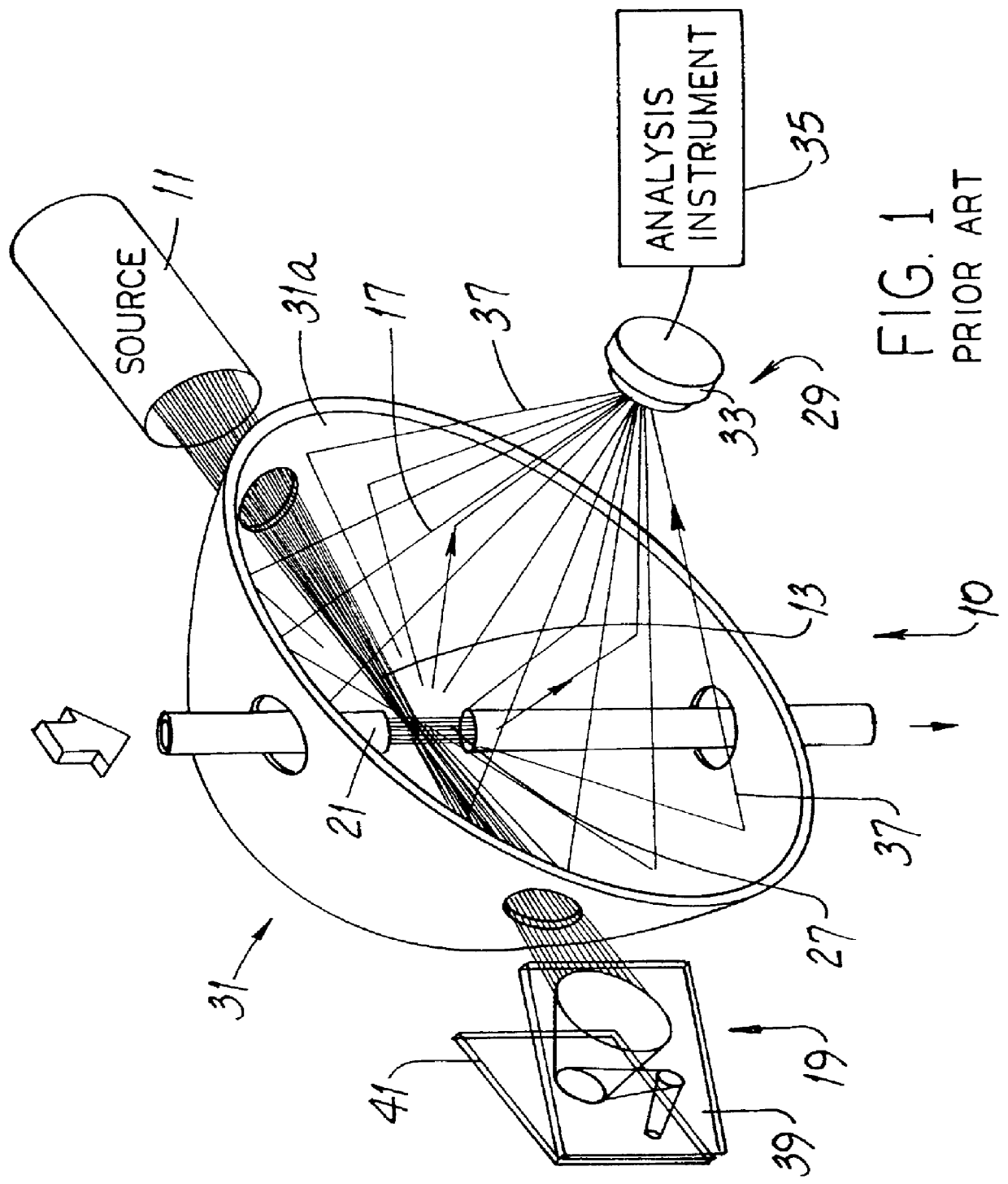 Particle sensor with cooled light trap and related method