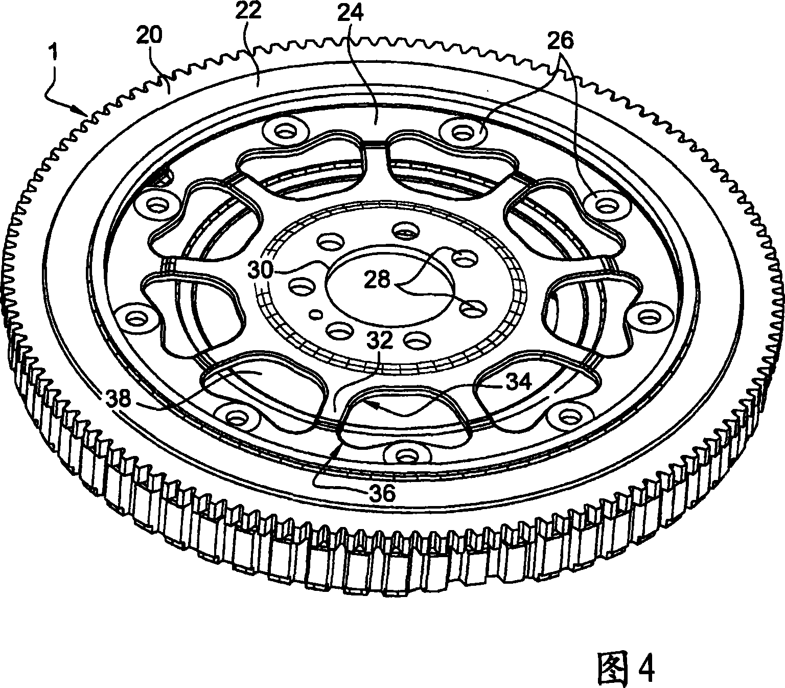 Flywheel for internal combustion engine