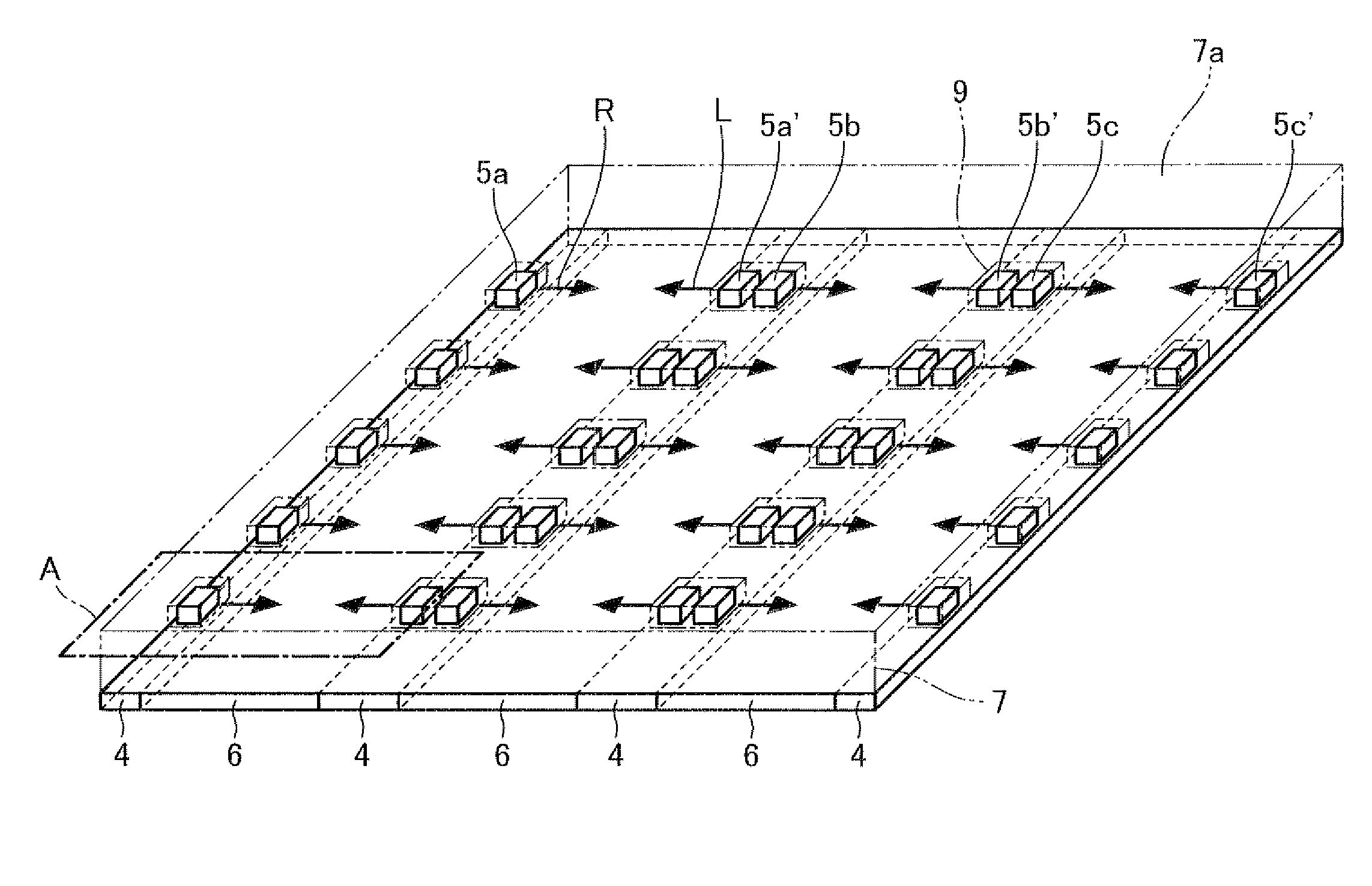 Illumination device, light emitting element, and liquid crystal display device