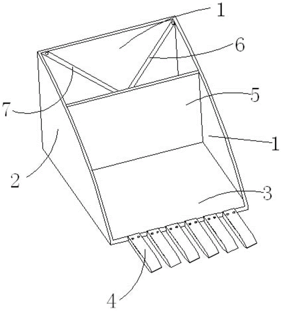 Variable volume mining excavator bucket