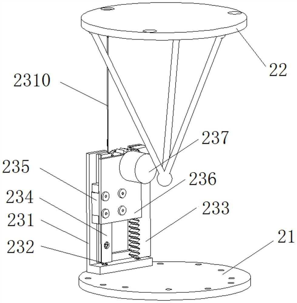 Redundant mechanical arm based on tensegrity structure