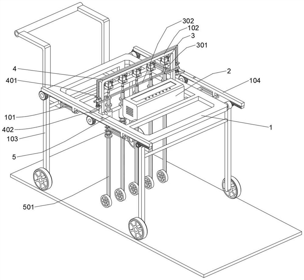 Flatness detection device for road engineering construction