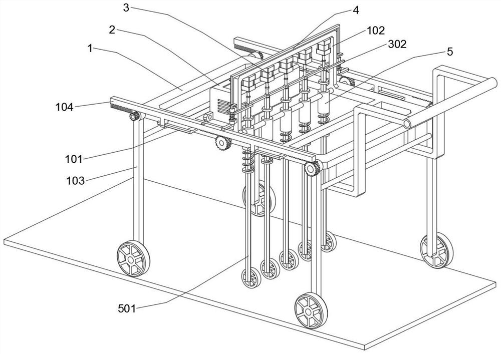 Flatness detection device for road engineering construction