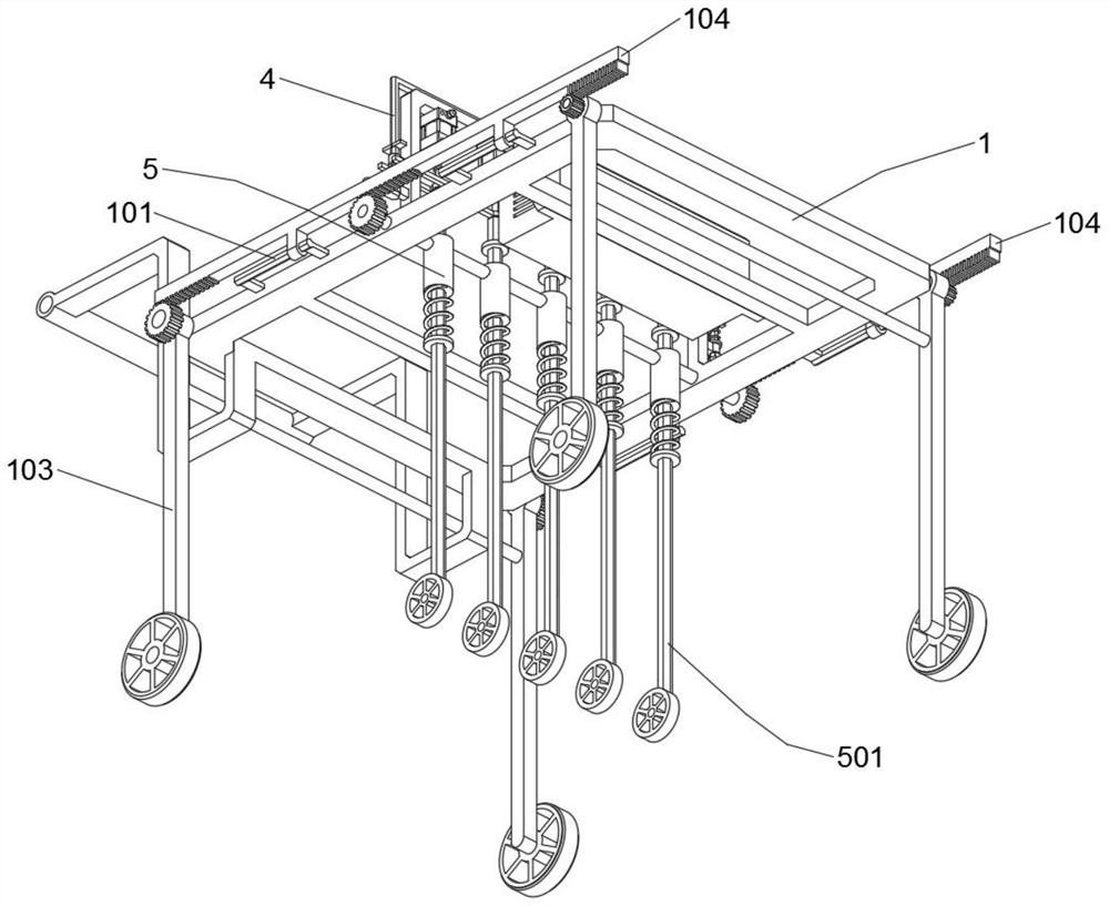 Flatness detection device for road engineering construction