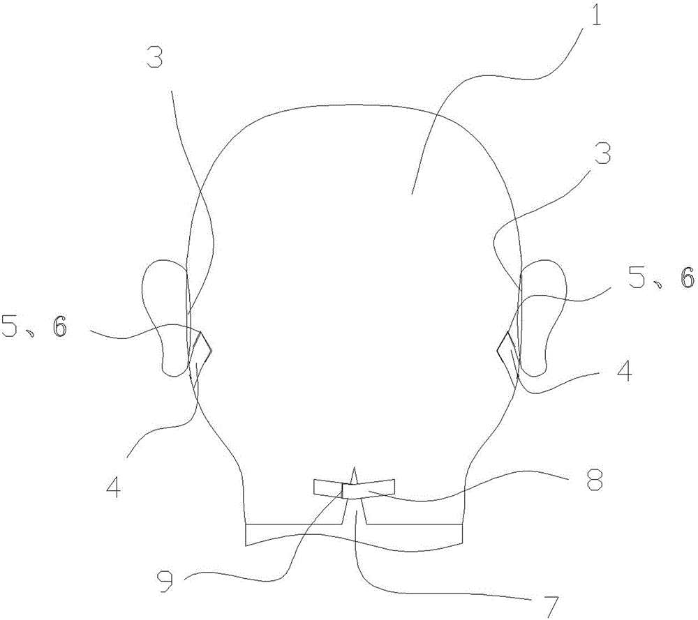 Post operation head maxilla part elastic sleeve for maxillofacial part