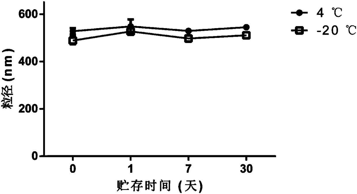 A method for storing a tumor cell vesicle preparation