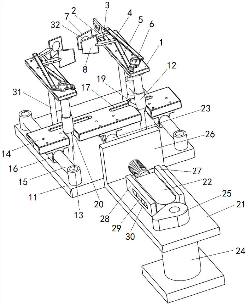 Tooth high-cycle fatigue simulation test device and test method