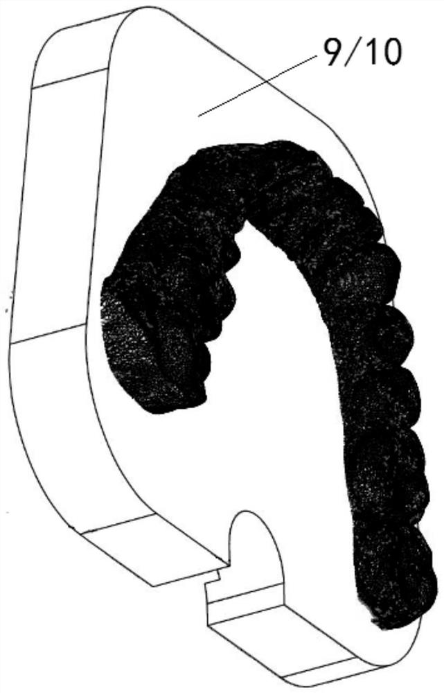 Tooth high-cycle fatigue simulation test device and test method