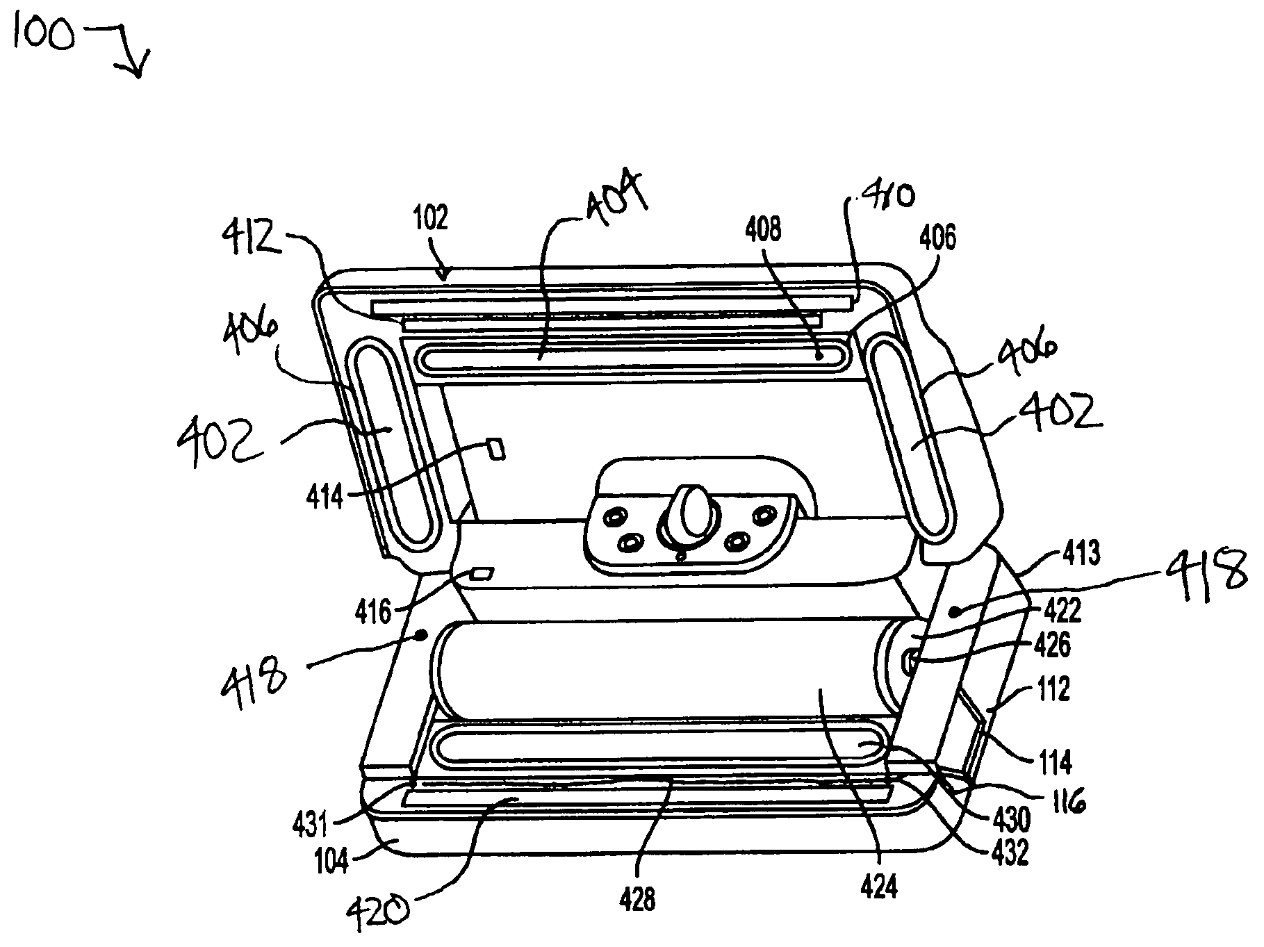 Vacuum packaging appliance with vacuum side channel latches