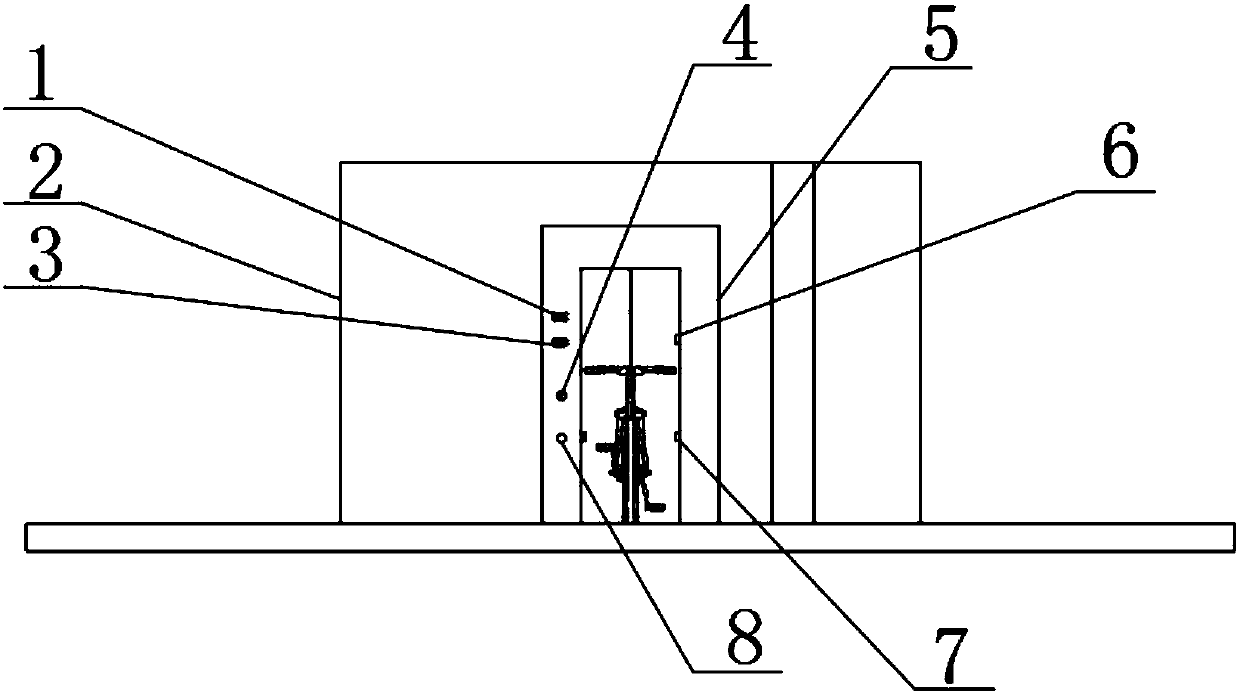 Stereoscopic bicycle garage detecting system