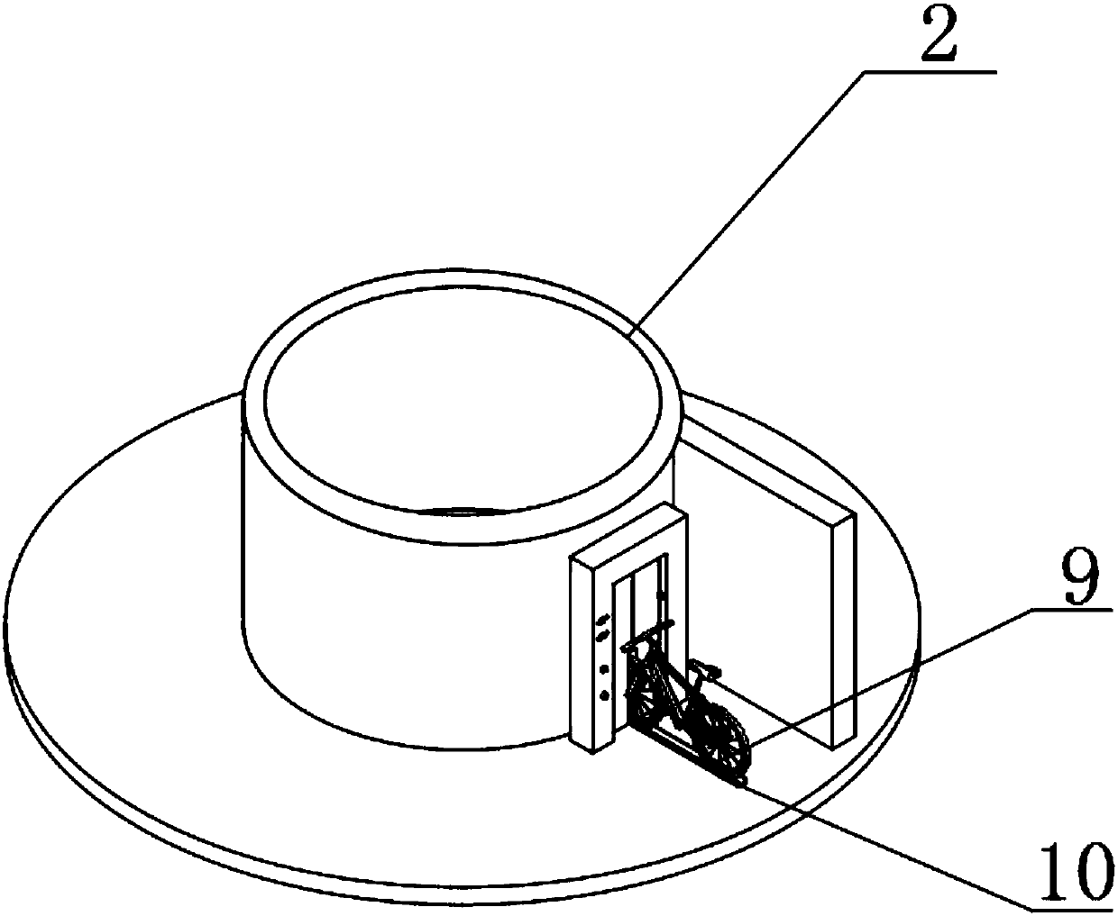 Stereoscopic bicycle garage detecting system