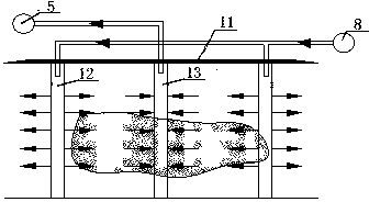 System for contaminated soil in-situ repairing and application method thereof