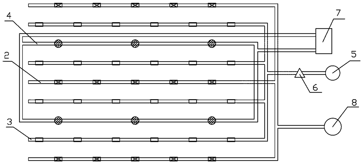 System for contaminated soil in-situ repairing and application method thereof