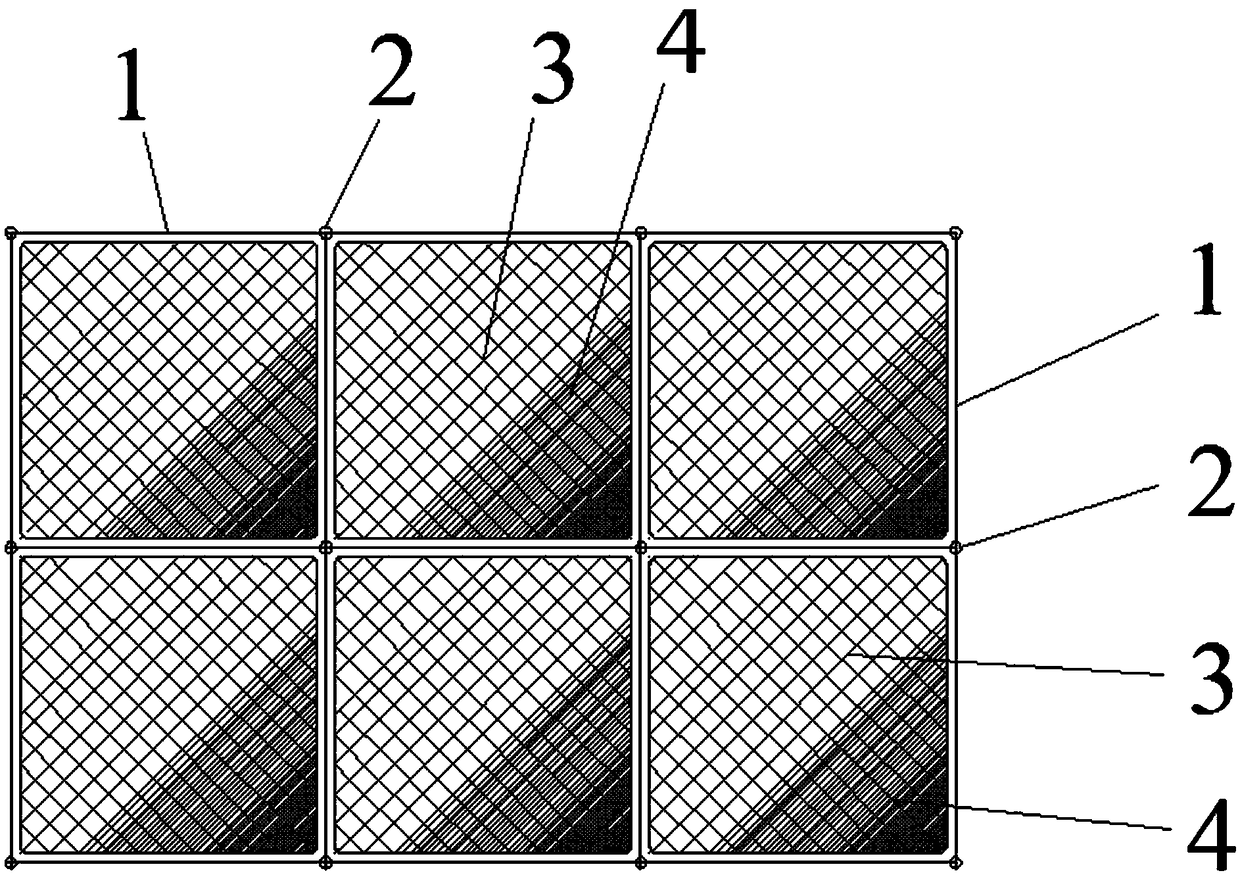 Construction method of mining pit wall safety protection