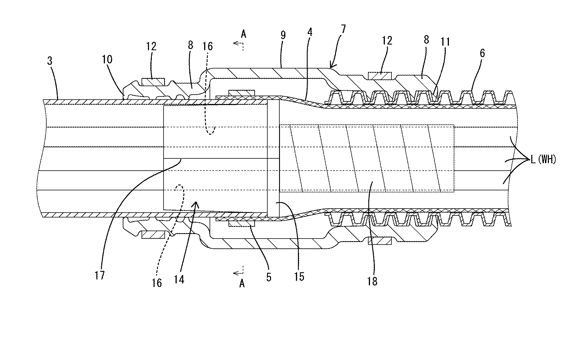 Seal structure for wire harness