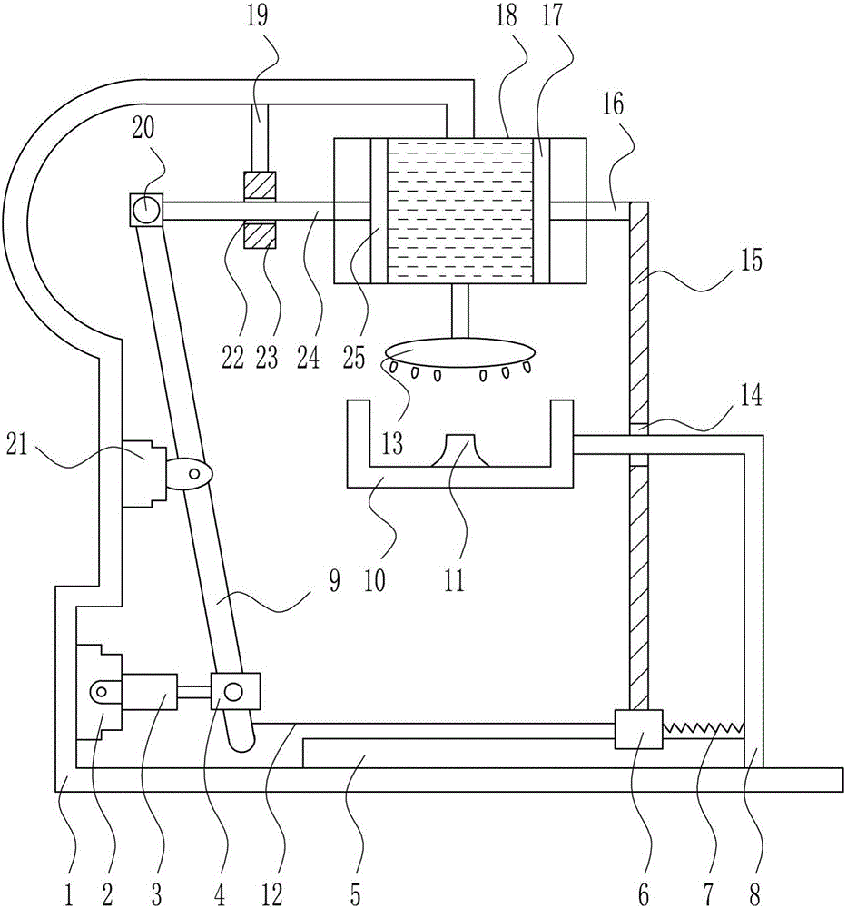 Paint spraying device for manufacturing waterproof shoe