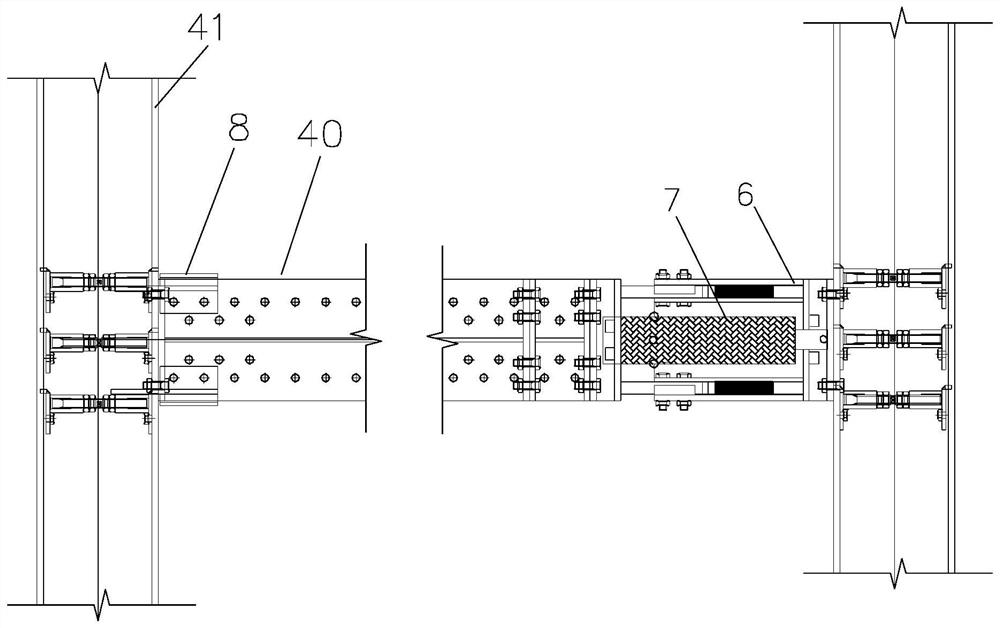 Foundation pit groove steel sheet pile profile steel supporting system and construction method