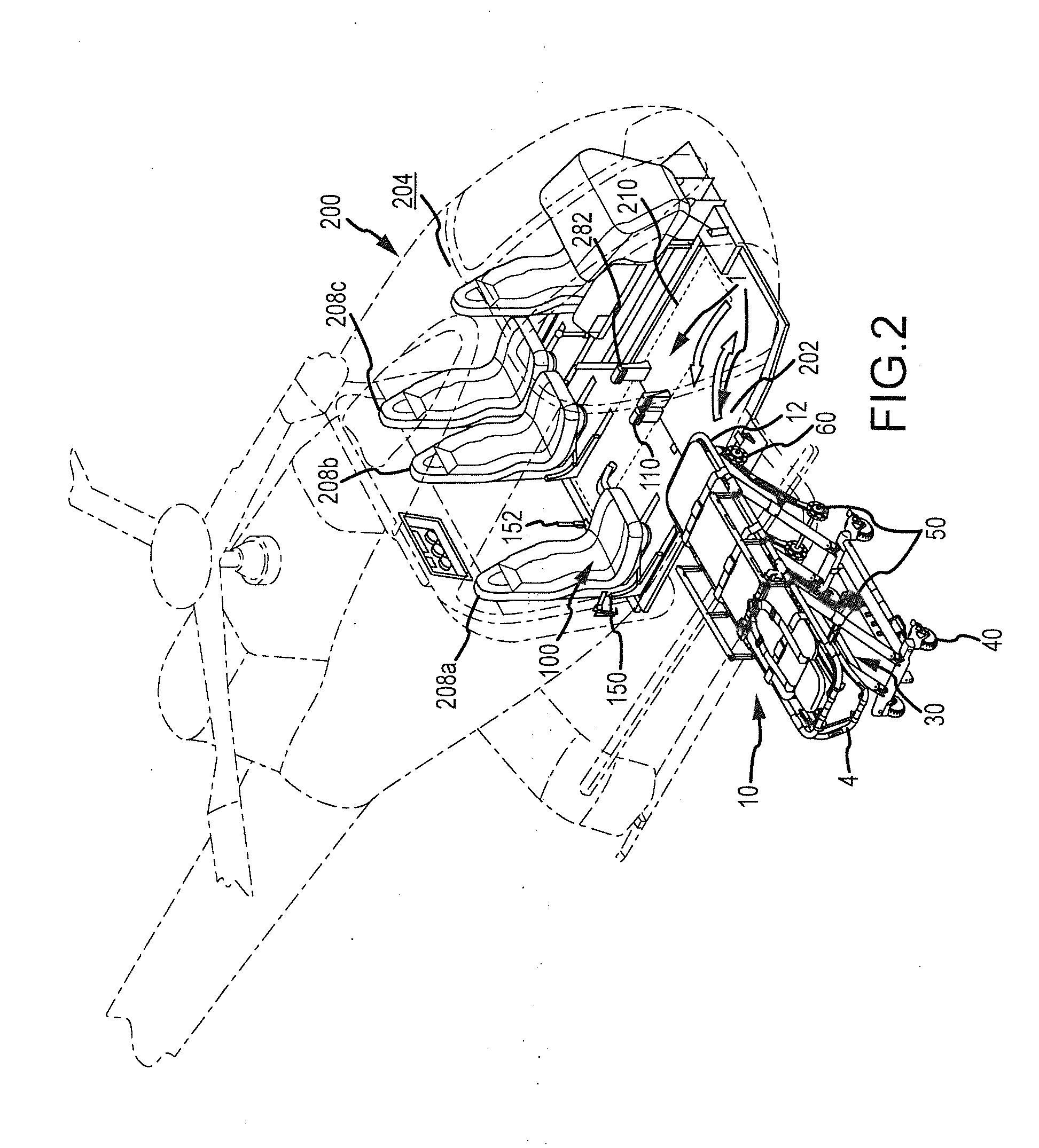 Roll-on, foldable litter and patient handling system for emergency transport vehicles