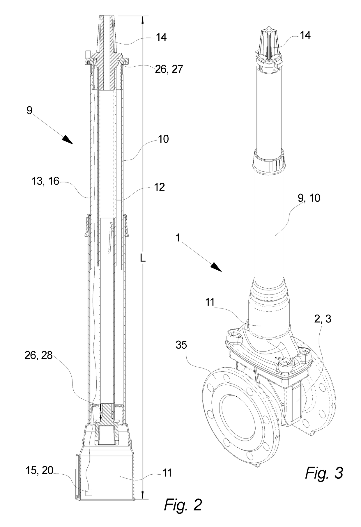 A valve arrangement, a method for identifying an underground valve of a valve arrangement and use of a use of valve arrangement