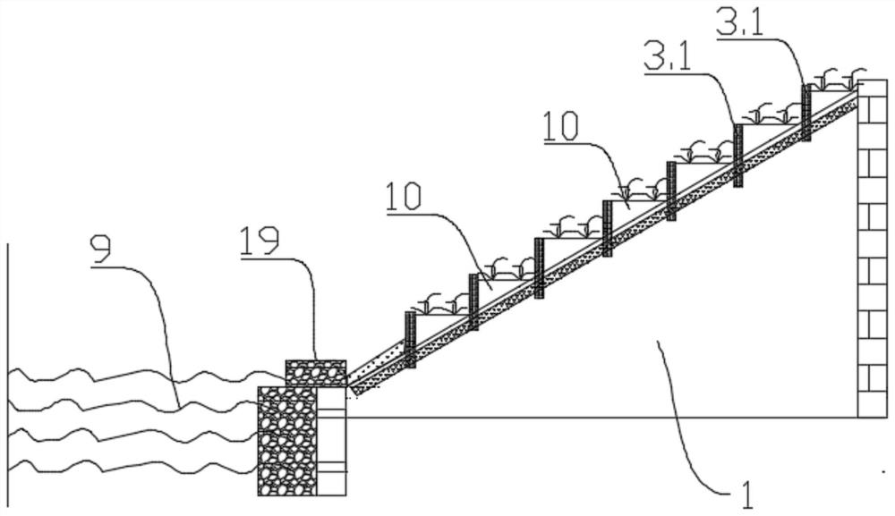 A slope ecological protection device