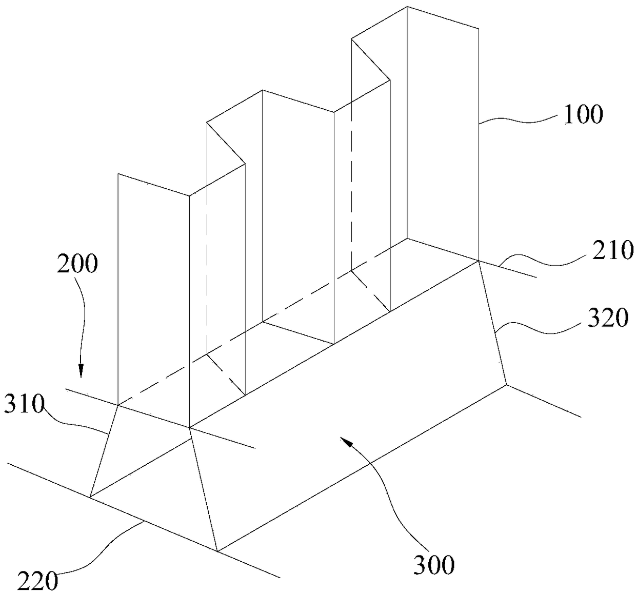 Corrugated bulkhead connection assembly and ships containing it