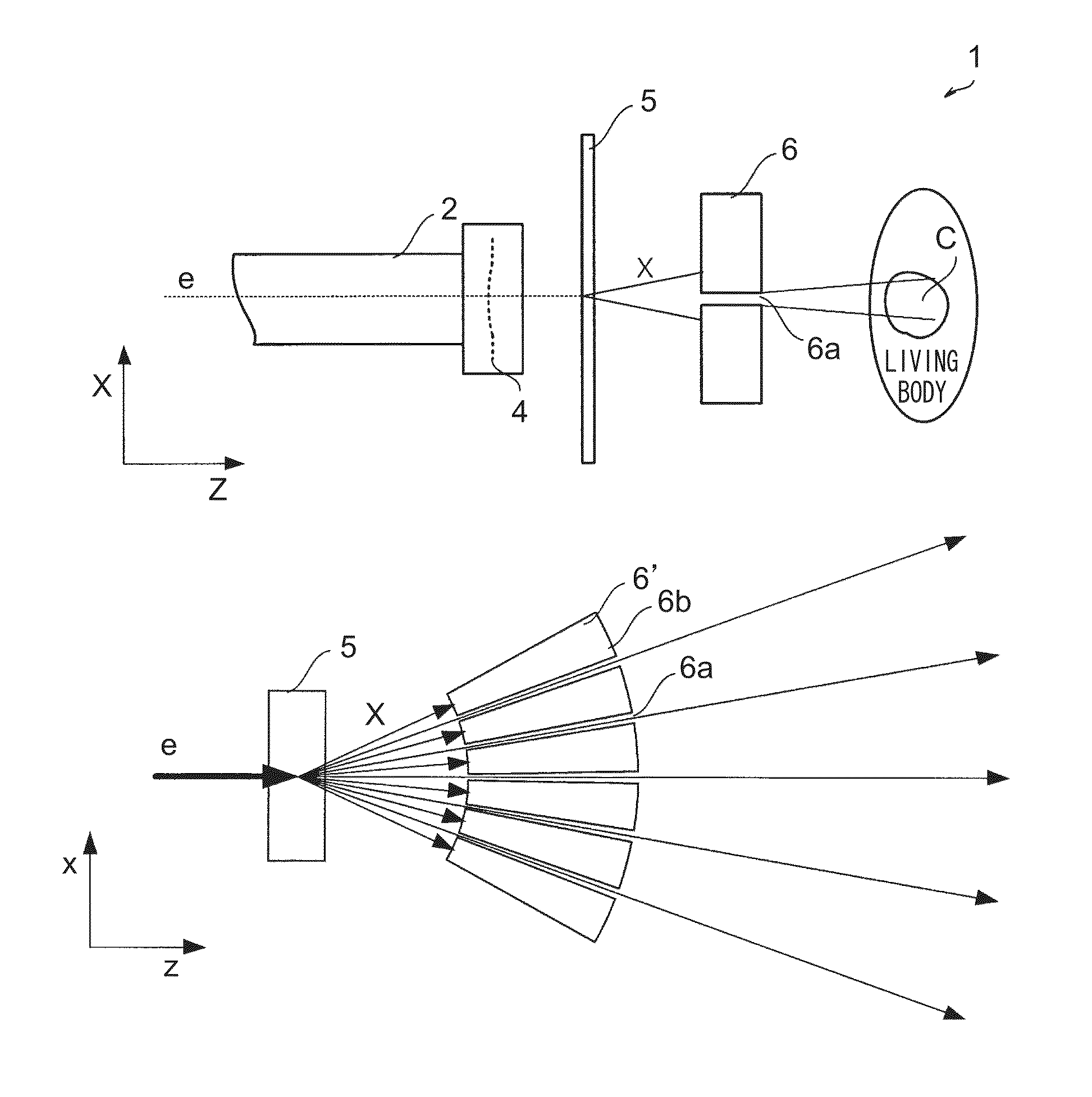 Radiation irradiation device, radiation irradiation method and program storage medium