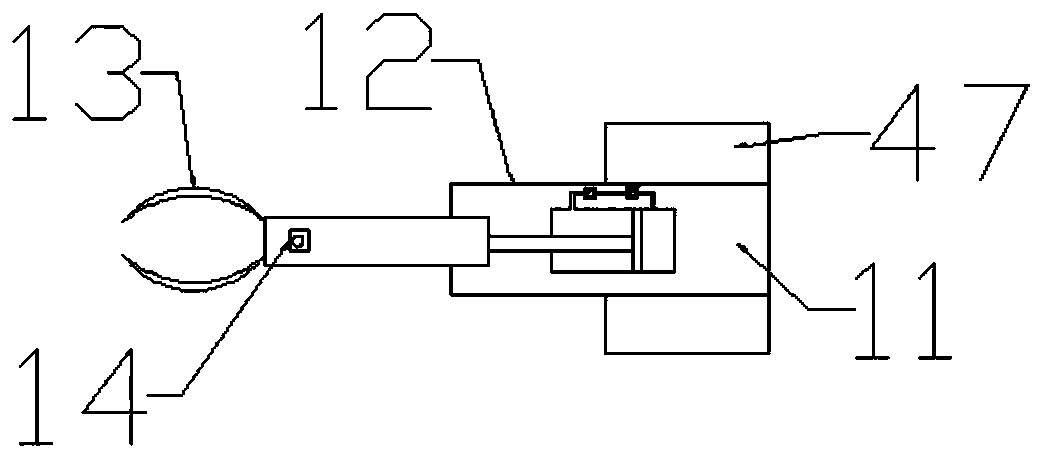 A mobile optical cable automatic winding device