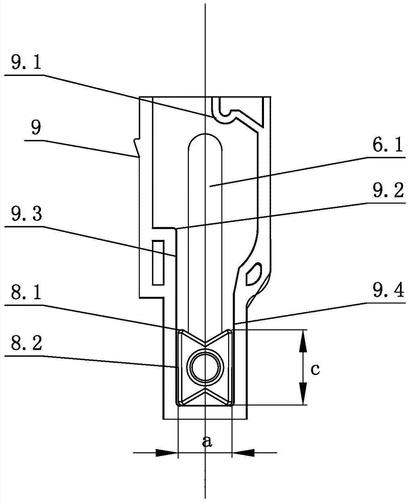 Dishwasher knife and fork rack up and down adjustment mechanism