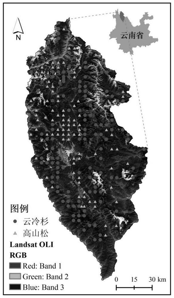 Method for determining reasonable sample number in forest aboveground biomass remote sensing estimation