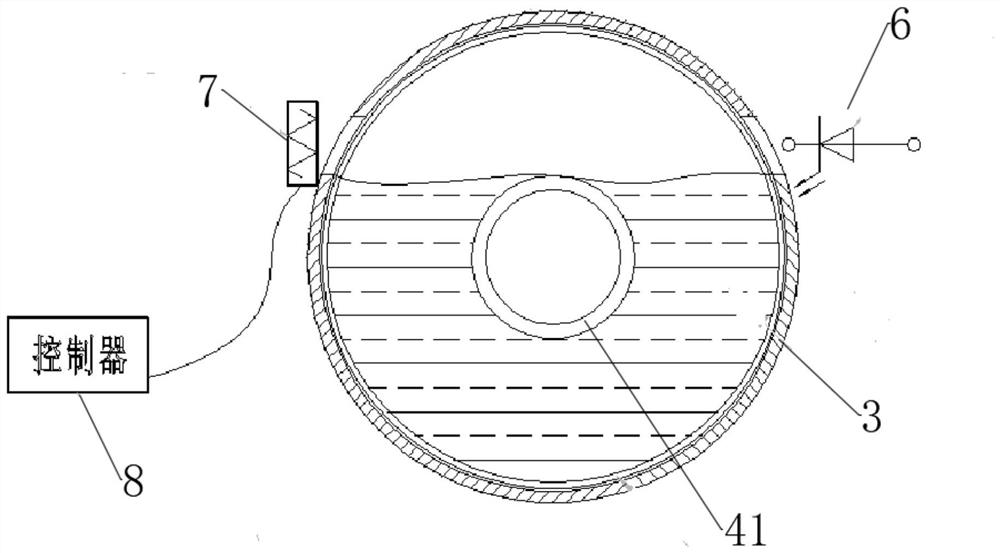 Powder conveyer device for circular pipe conveying reamer