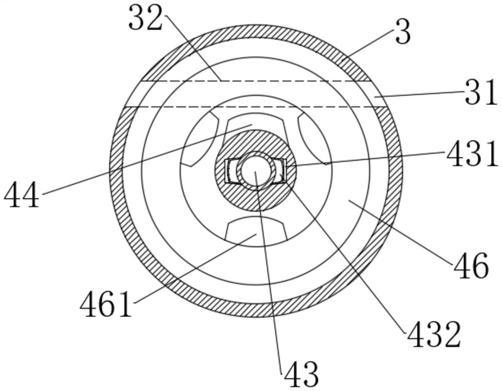 Powder conveyer device for circular pipe conveying reamer