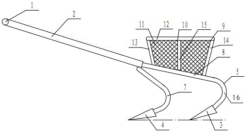 Plow suitable for plowing cotton field