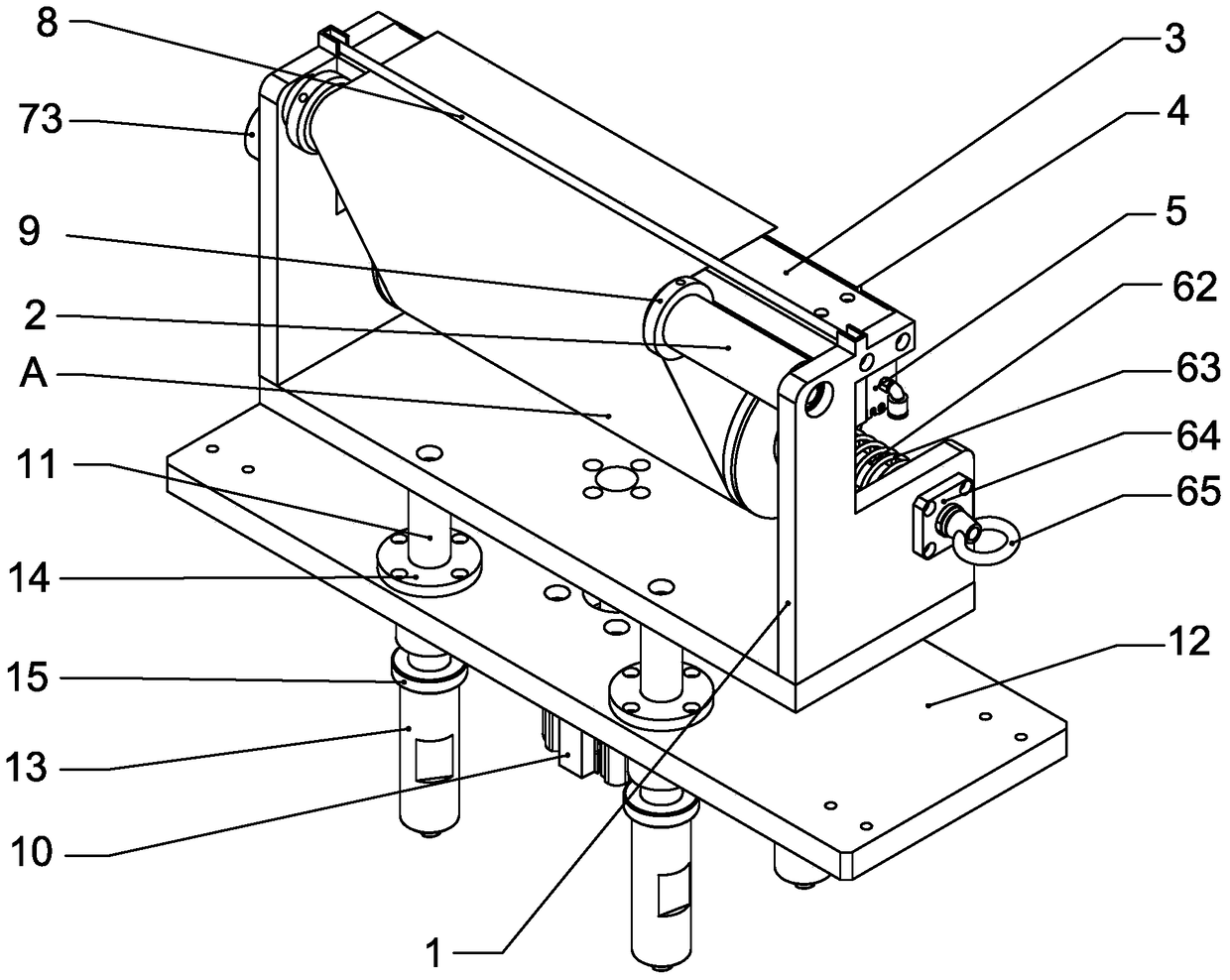 A kind of ro ​​film automatic encapsulation and cutting mechanism