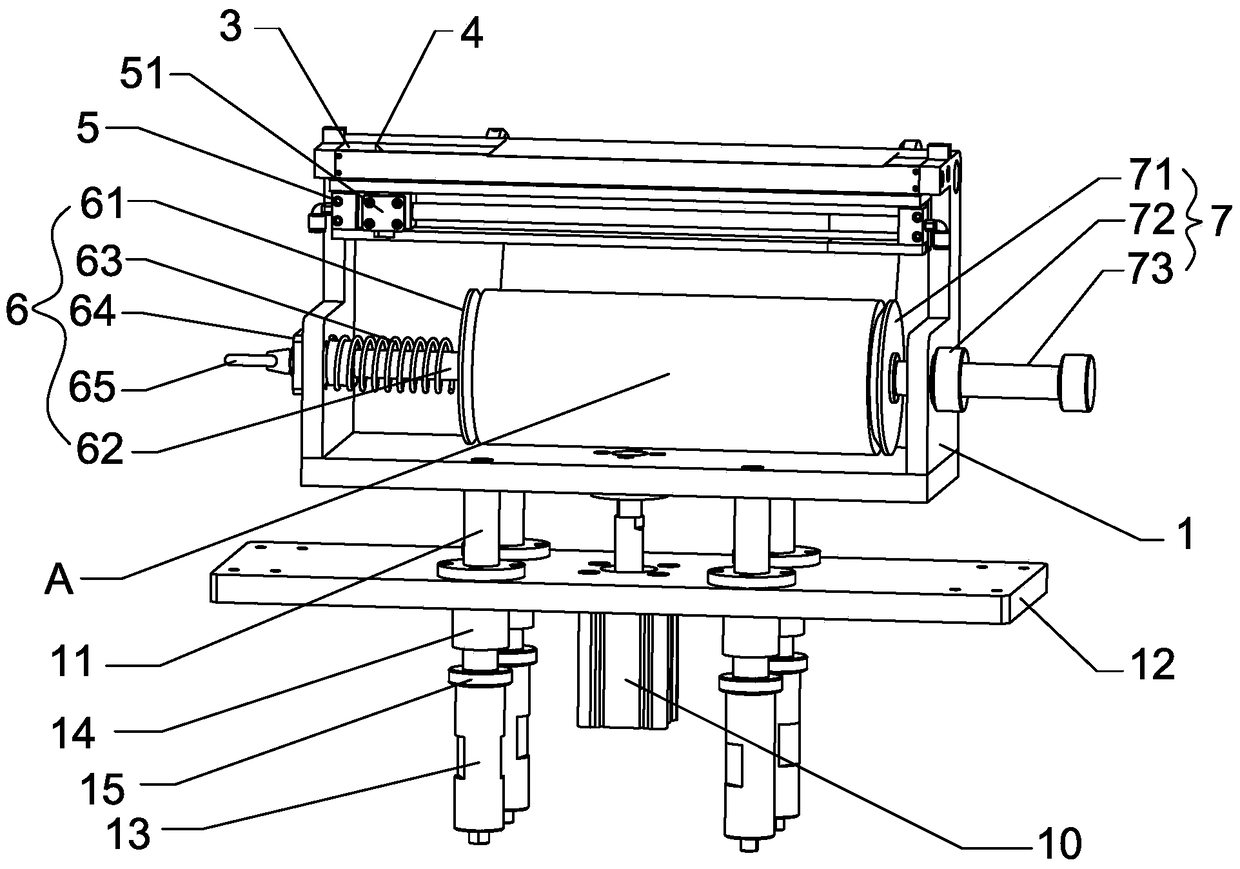 A kind of ro ​​film automatic encapsulation and cutting mechanism