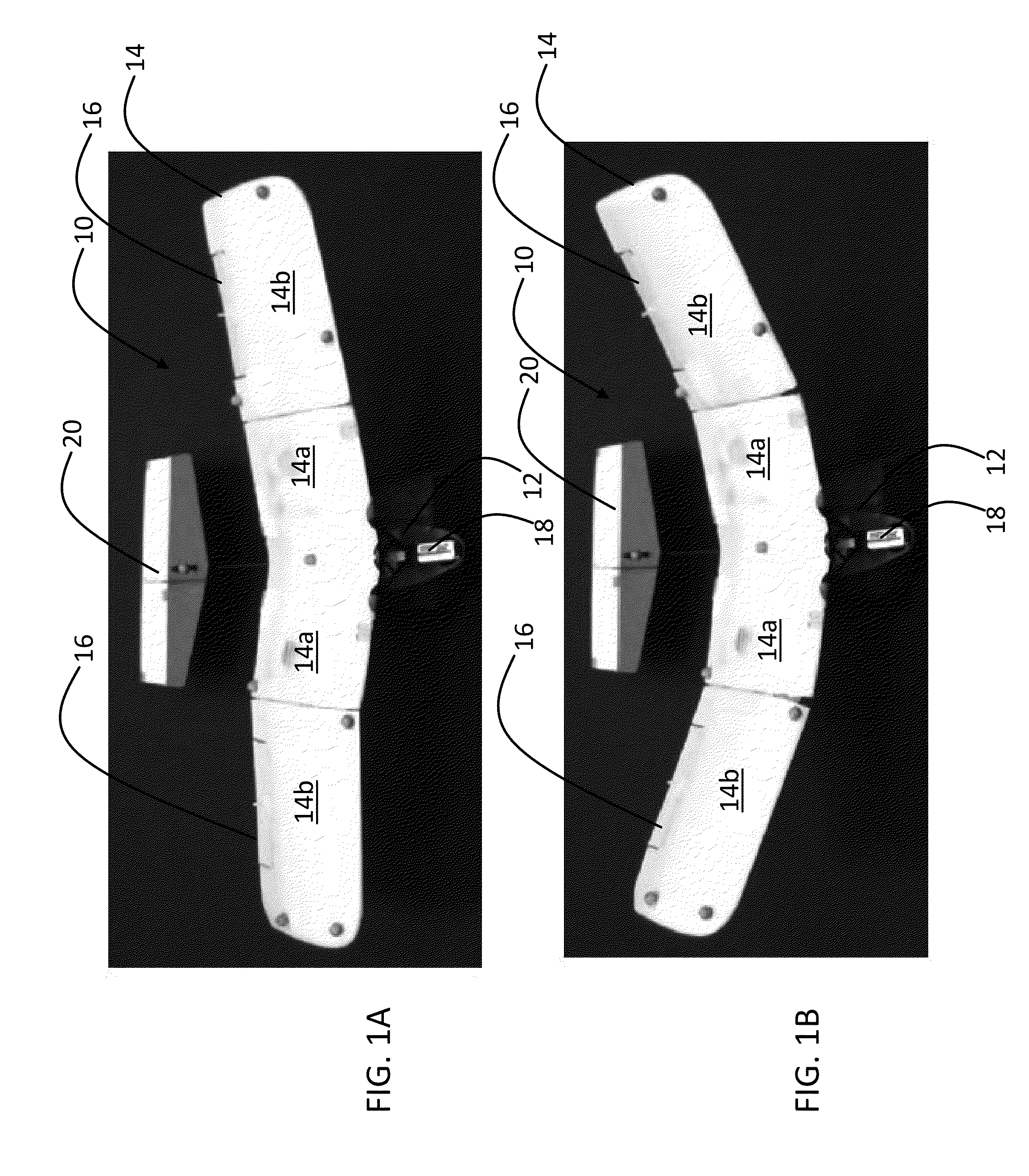 Controlled transitory or sustained gliding flight with dihedral angle and trailing flaps