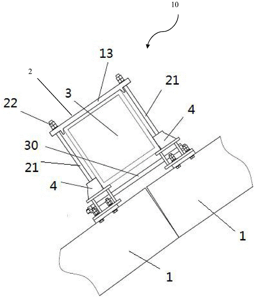 Arch bridge inspection car track device