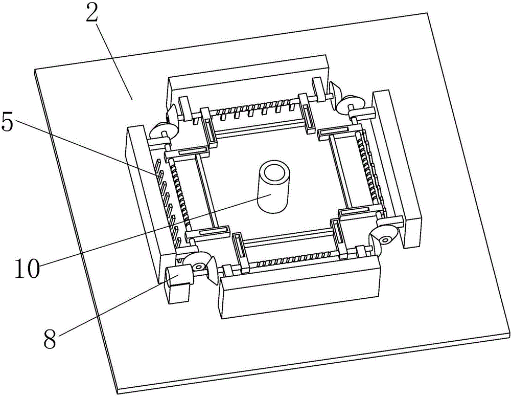 Lifting stage with attached rendering effect