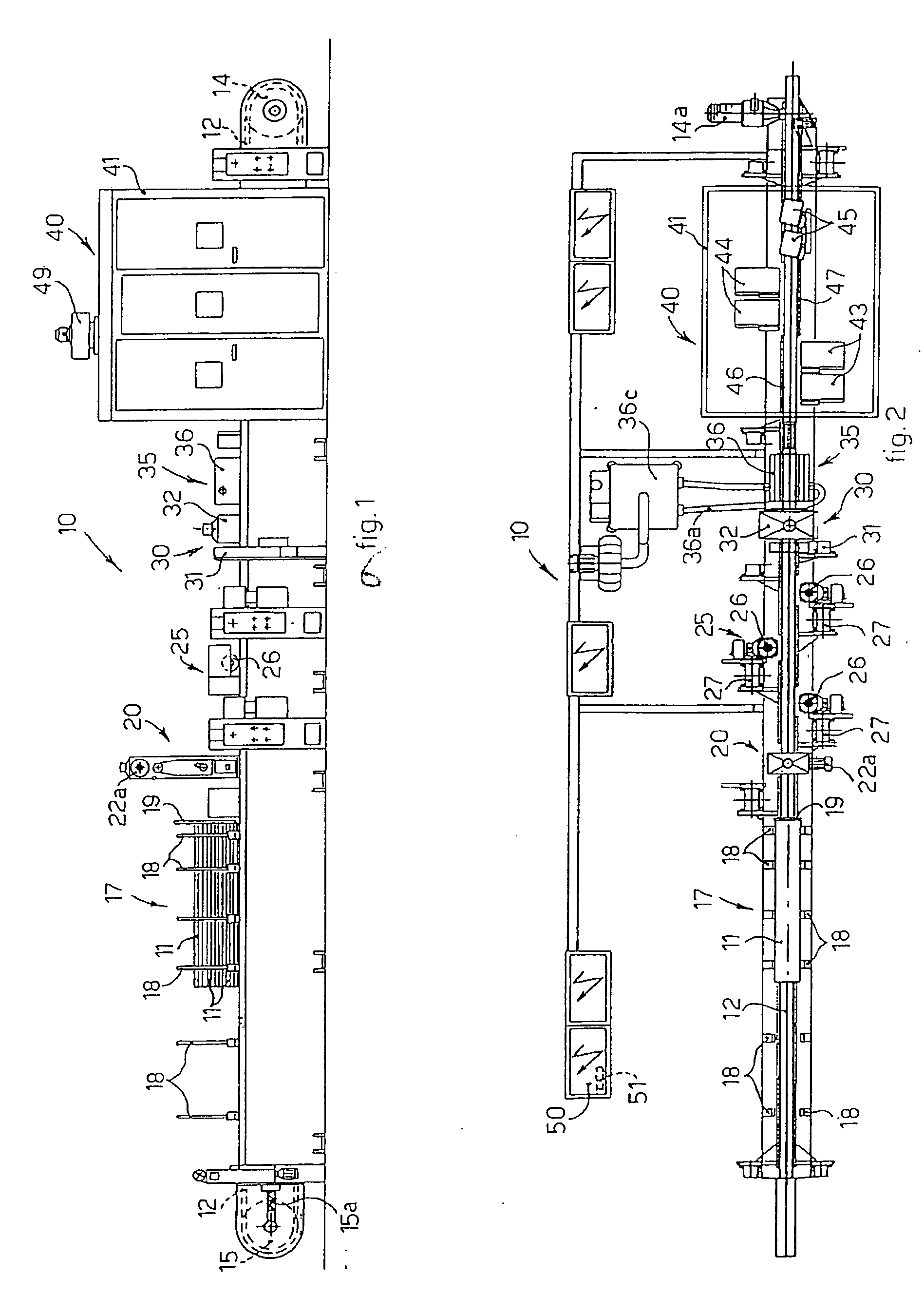 Apparatus and method for painting objects such as profiles, panels or suchlike