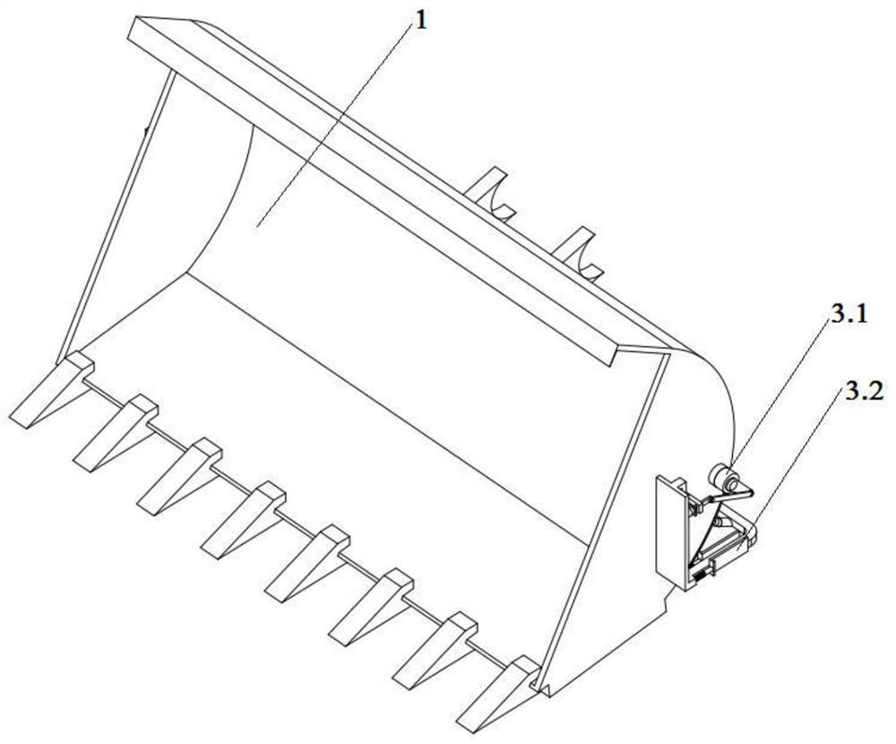 Anti-adhesive material loader bucket and loader