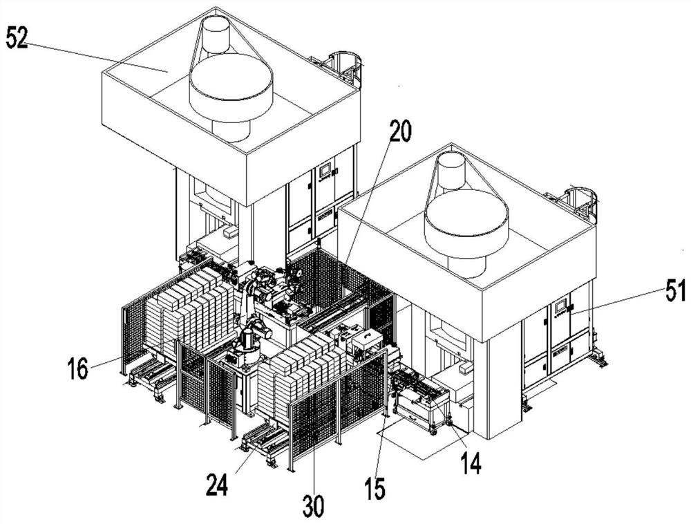 Fully automatic production system for refractory bricks