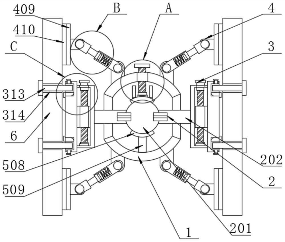 Stable hanging structure of fabricated wallboard