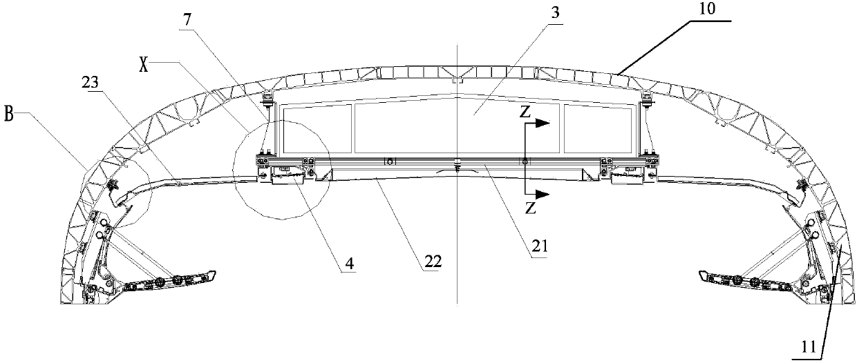 Railway passenger train body and railway vehicle