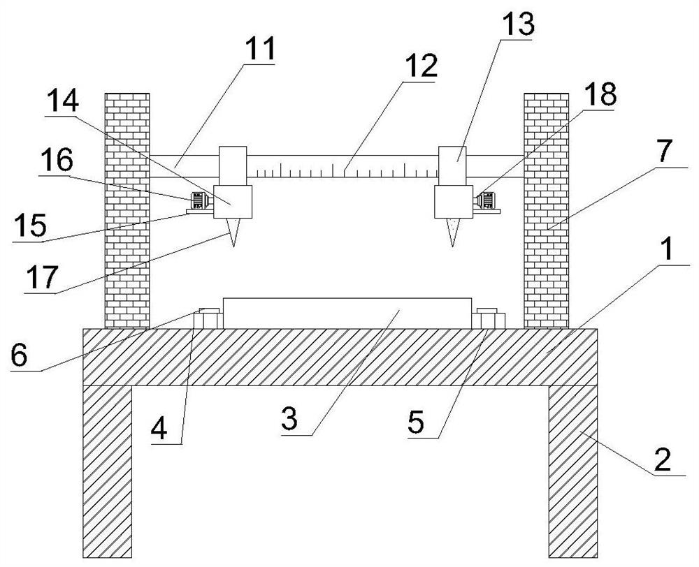 Scrap edge cutting device for iron building materials