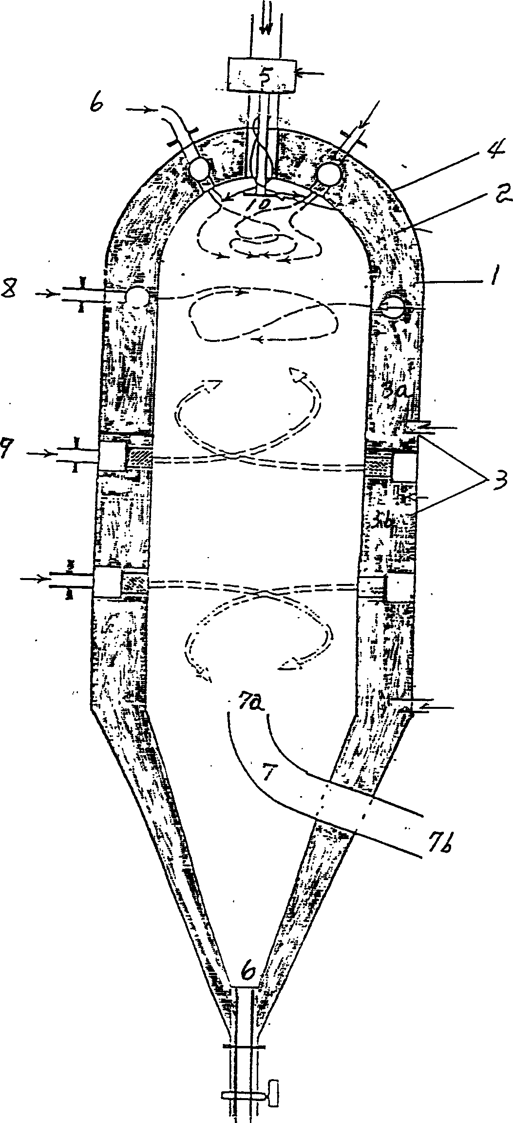 Method of fluidifying coal and its reactor equipments