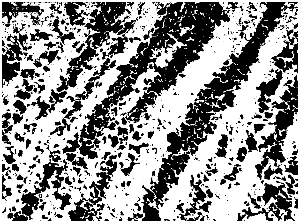 Cooling process for eliminating banded structure of steel ingot