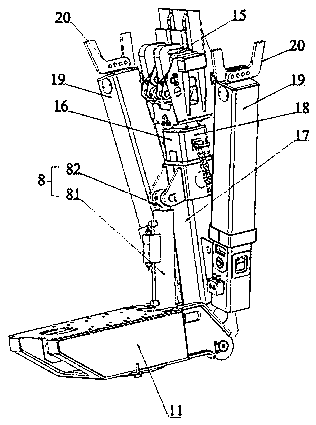 Multifunctional working trolley for tunnel