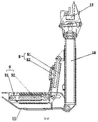 Multifunctional working trolley for tunnel