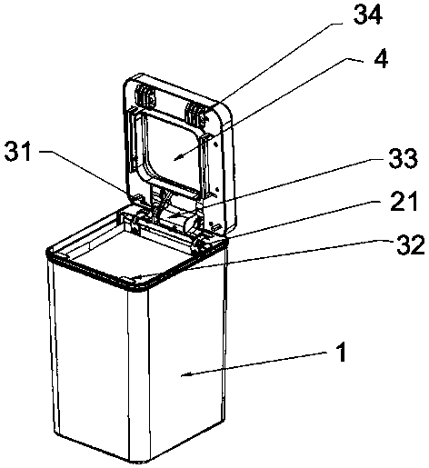 Intelligent garbage bin capable of automatically changing bags and sealing bags