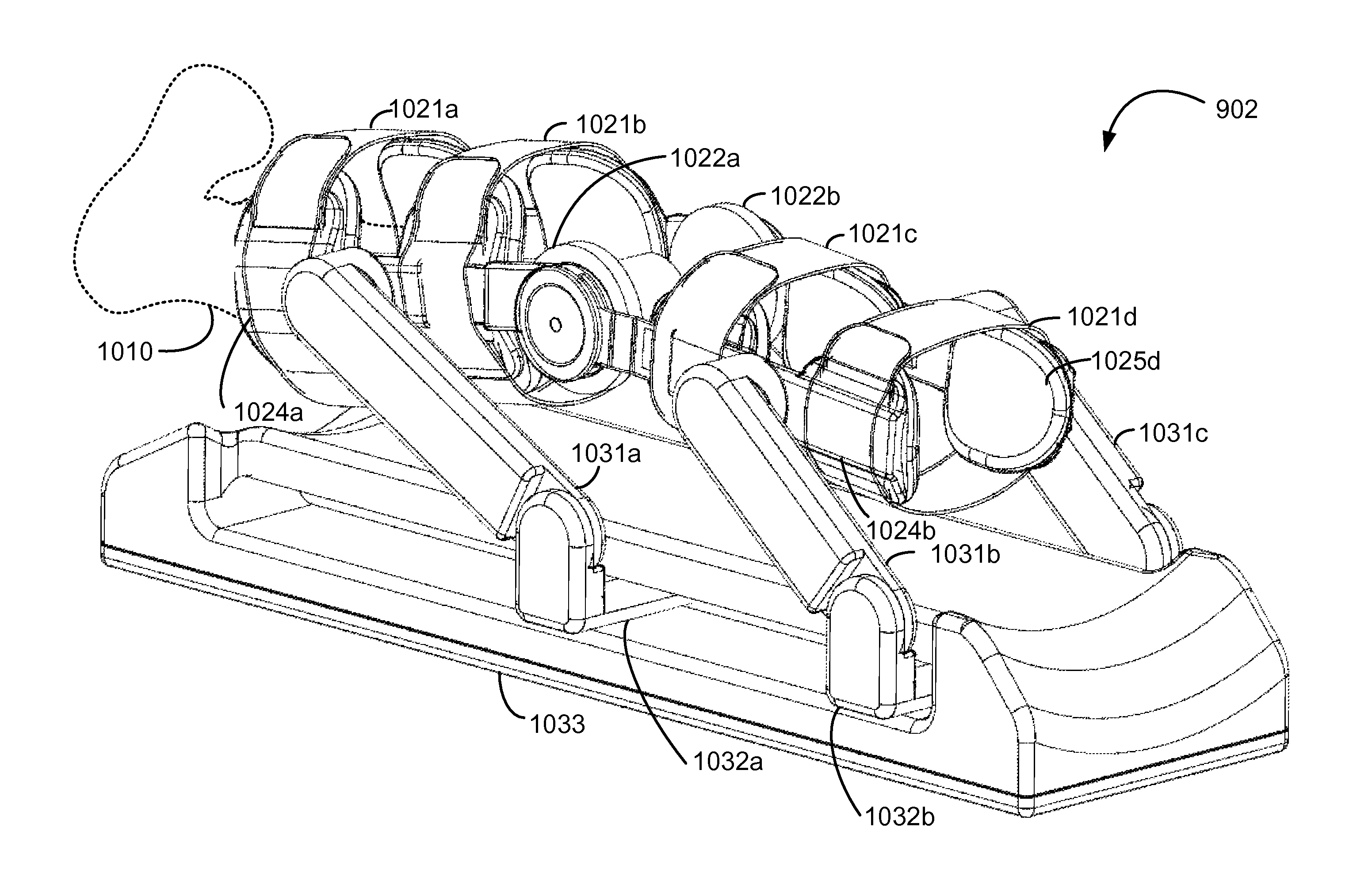 Therapeutic knee brace for a contrast therapy system