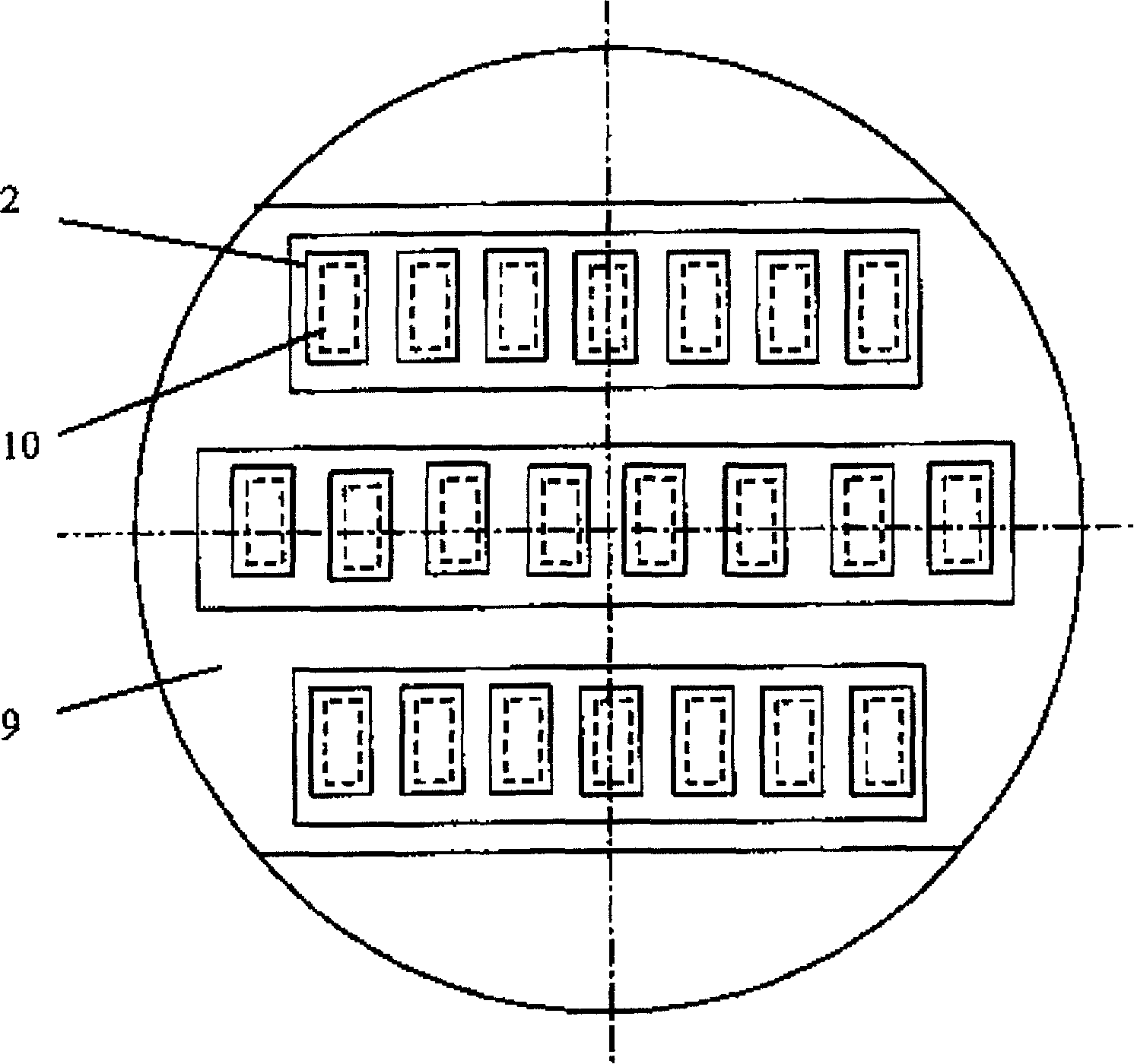 Method for preparing methyl acetate, and reaction rectification tower possessing spatial column plates of mass transfer